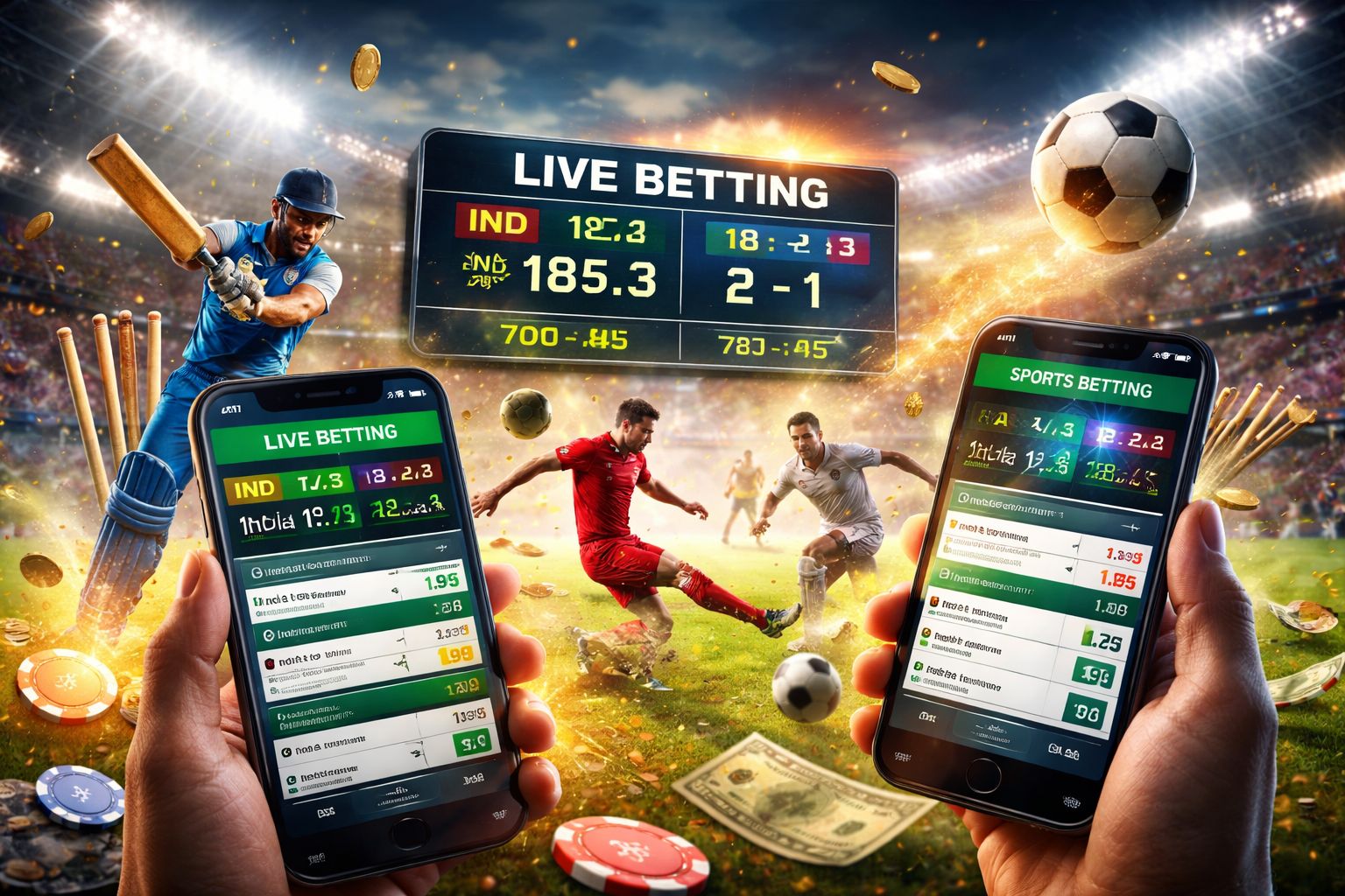 Cricket, Football, And Multi-Sport Markets Ready Every Day